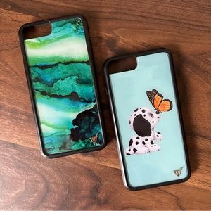 Wildflower iPhone 7 Plus 8 Plus Cases 2 Pack Marble Dalmatian Puppy Butterfly